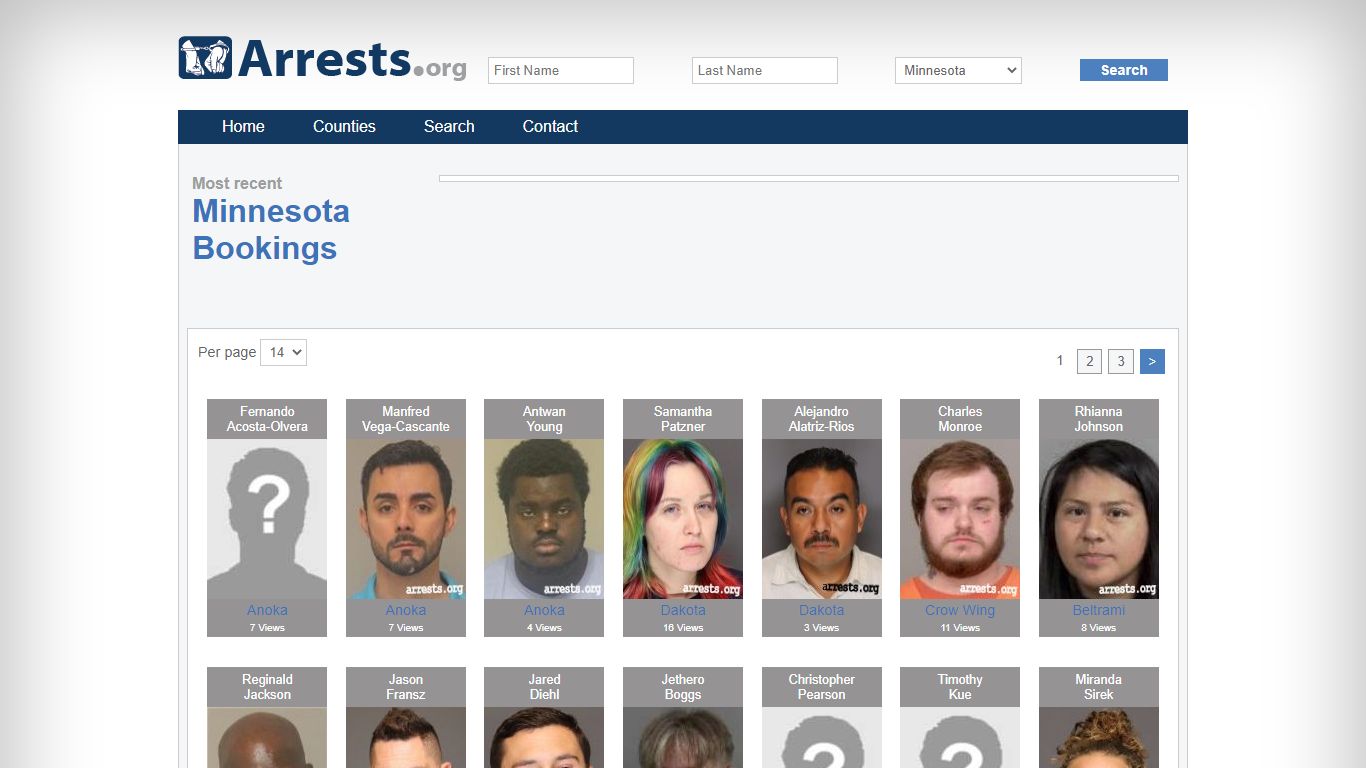 Minnesota Arrests and Inmate Search